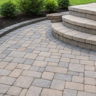 Fall Hardscaping Maintenance – Paver Walkway & Stone Steps